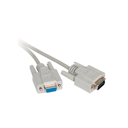 QUEST TECHNOLOGY INTERNATIONAL DB-9 Data Cable, Straight-Wired - (M-F) Extension, 6 Ft NCC-1206
